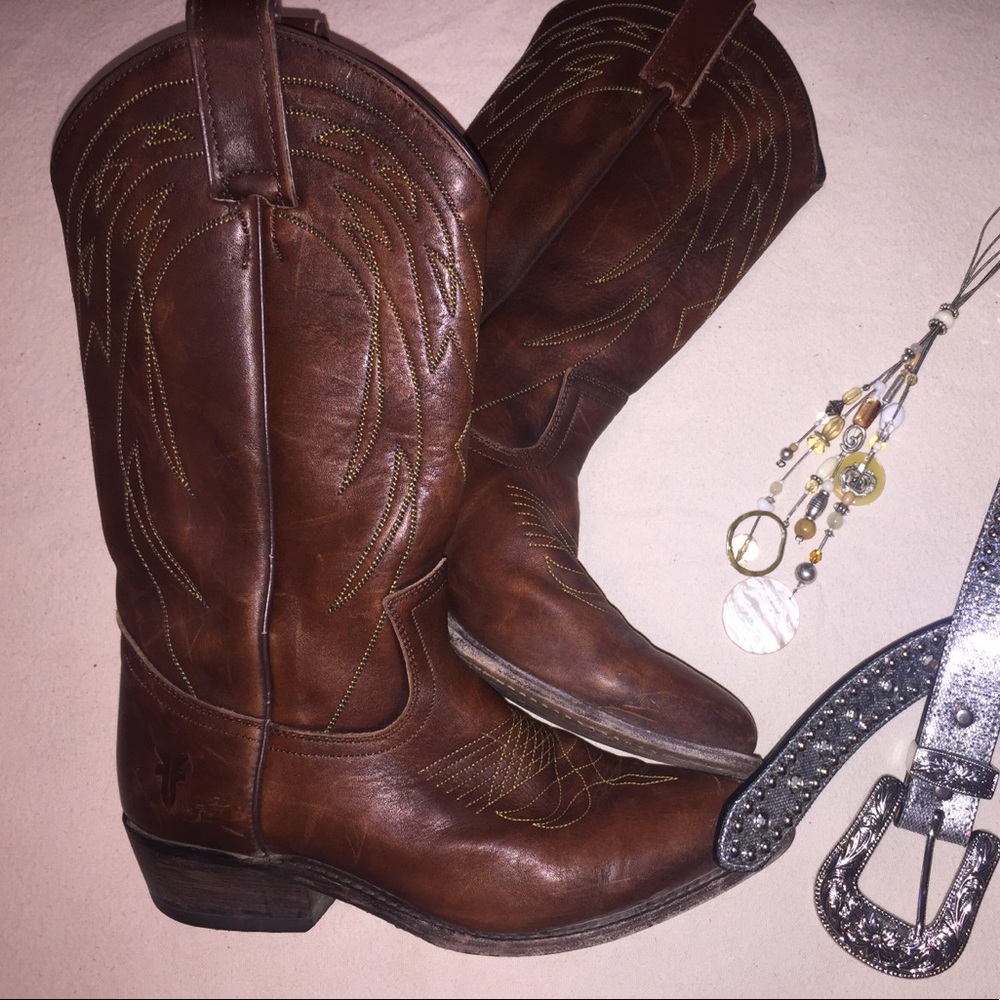 Frye Billy Pull On Cowboy Boots